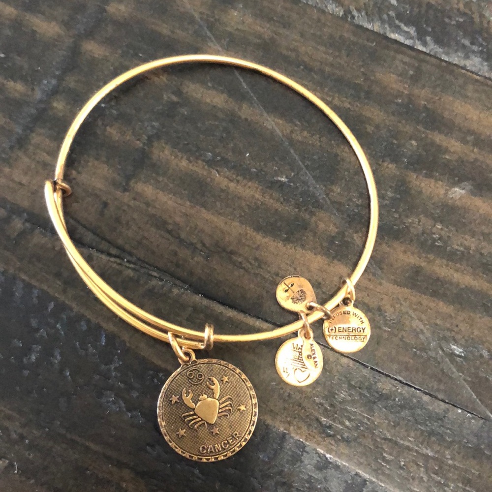 Alex and ani gold zodiac cancer bracelet